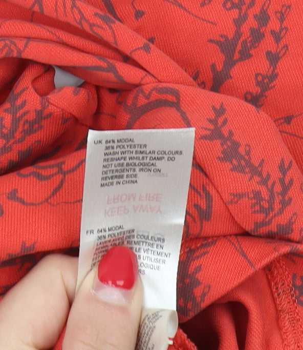 White Stuff Women's Red Floral Tunic UK 12