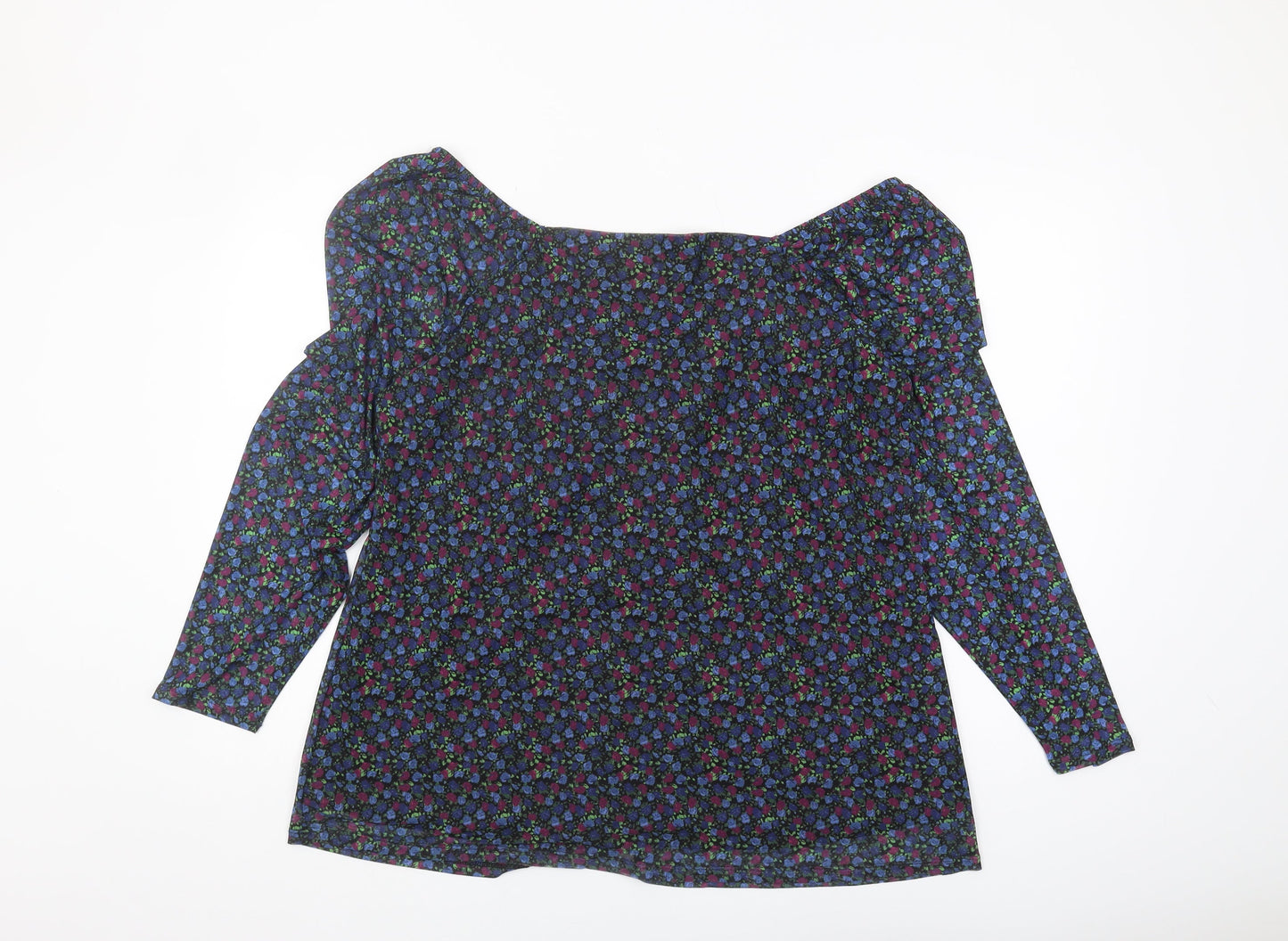 Simply Be Women's Multicoloured Off the Shoulder Top