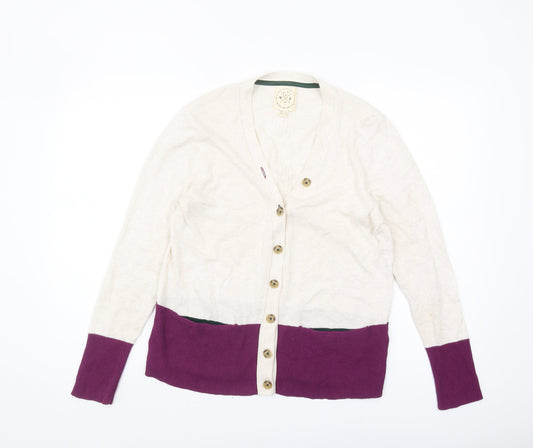White Stuff Women's Ivory Cardigan Size 12