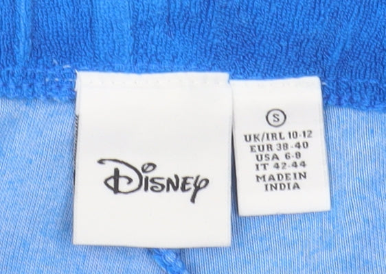 Disney Women's Blue Drawstring Shorts, Size S, Casual Comfort