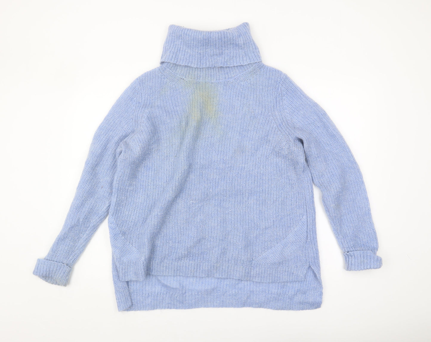 Laura Ashley Women's Blue Roll Neck Jumper Size 18