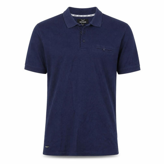 Threadbare Men's Blue Polo Shirt L Cotton Blend