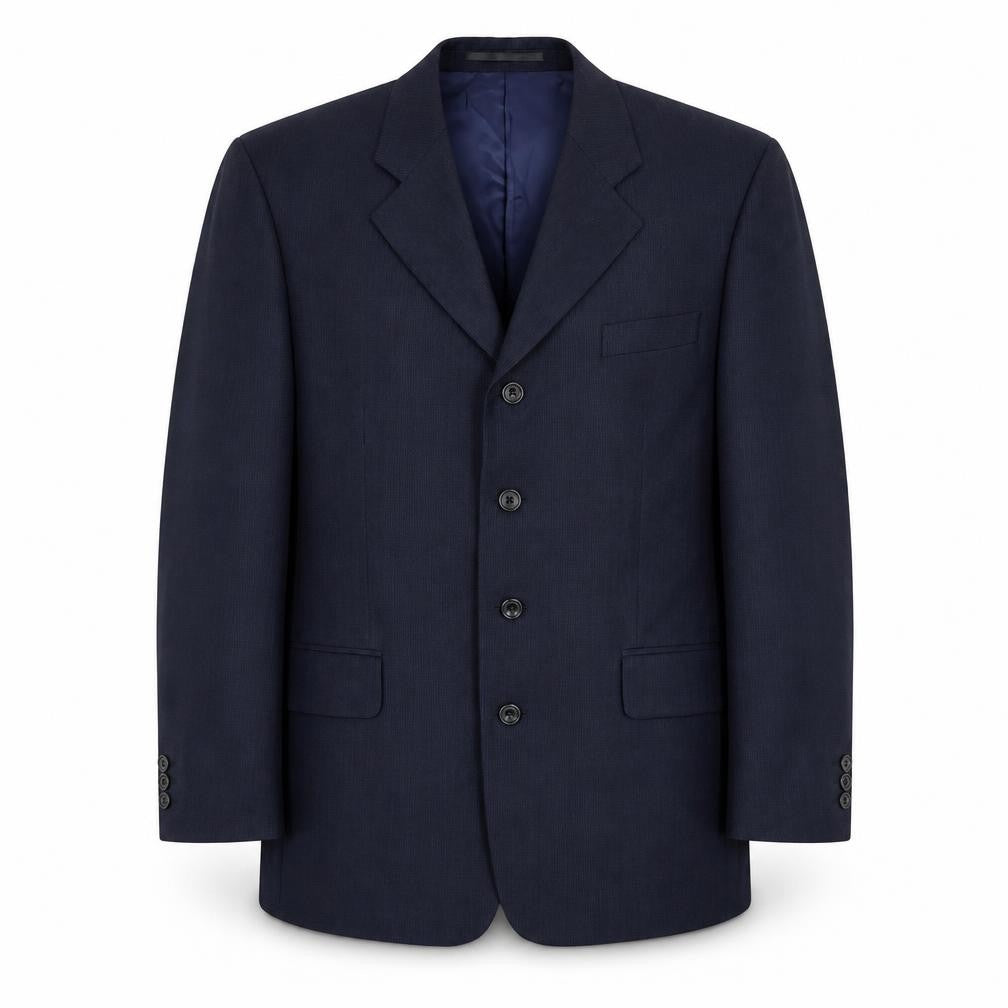 Mens 40 Chest Regular Austin Reed Blue Four-Button Suit Jacket