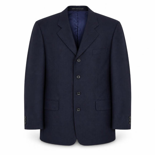Mens 40 Chest Regular Austin Reed Blue Four-Button Suit Jacket