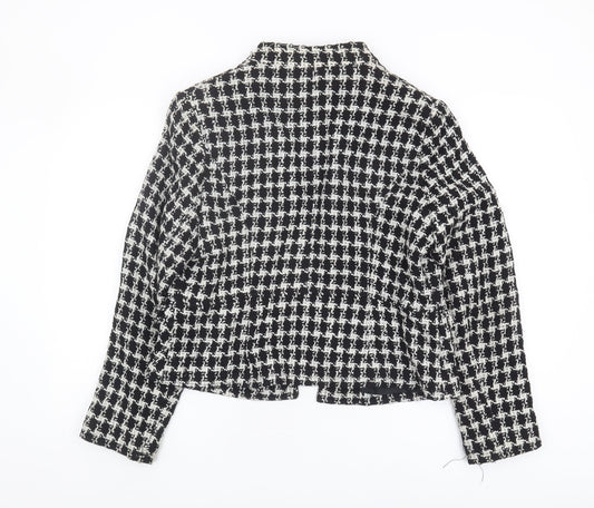 J. Taylor Women’s Black Check Blazer Size 16