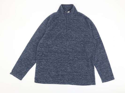 Mountain Warehouse Men's Blue Sweatshirt L 1/4 Zip
