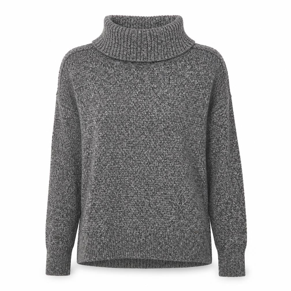 Womens UK XS Relaxed Hollister Grey Pullover Chunky-Knit