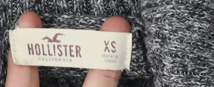 Hollister Women's Grey Roll Neck Jumper XS