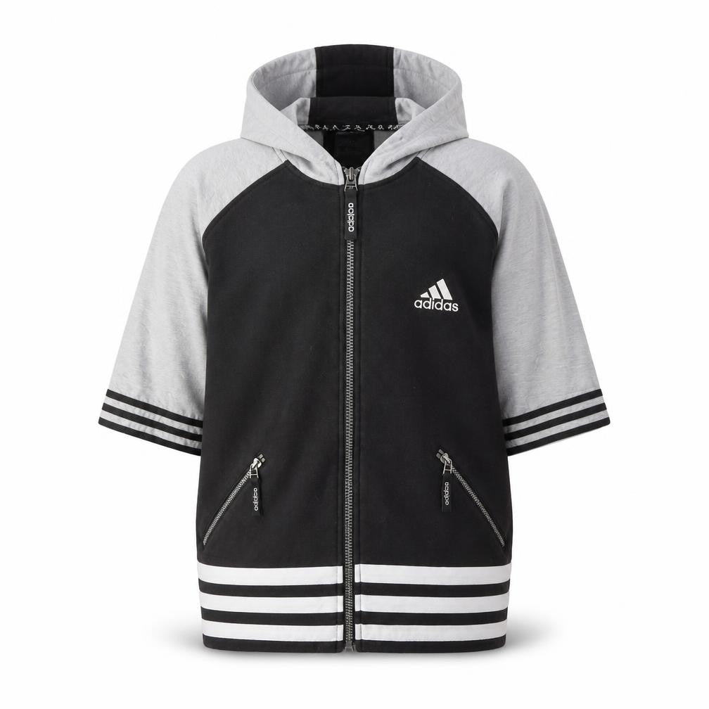 Mens UK M Regular adidas Black Full Zip Hoodie