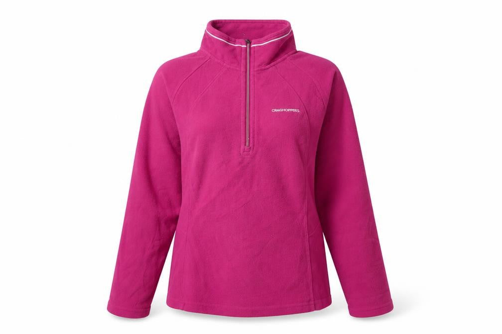 Womens UK 10  Craghoppers Pink Henley Sweatshirt