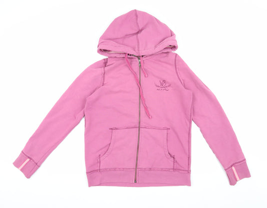 White Stuff Women's Pink Hooded Jacket, Size 12