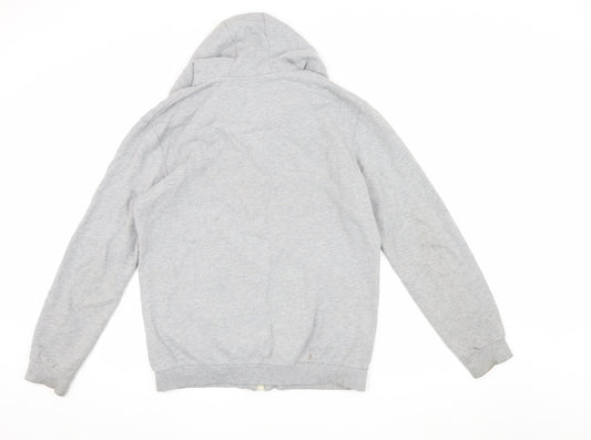 River Island Men's Grey M Basic Hooded Jacket