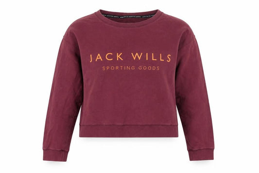 Womens UK 12 Regular Jack Wills Red Pullover Sweatshirt