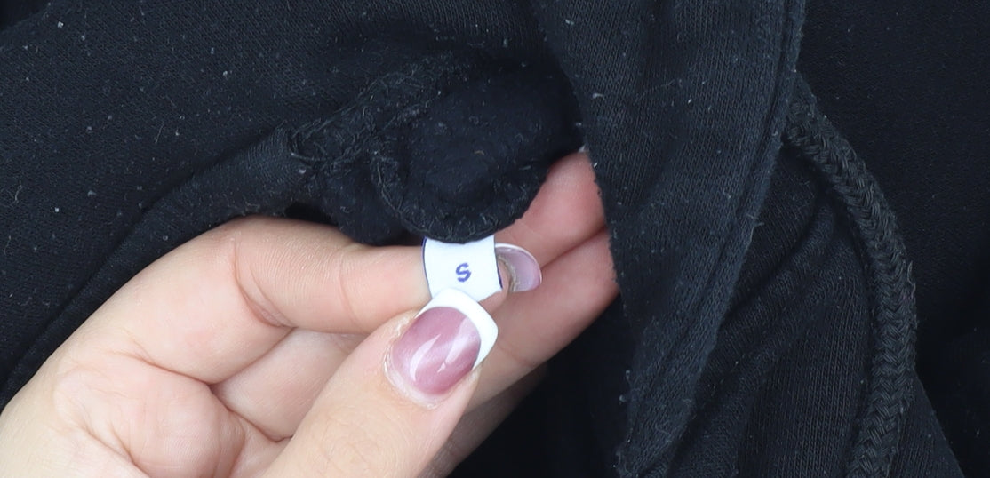 Jack & Jones Men's Black Pullover Hoodie, Size S