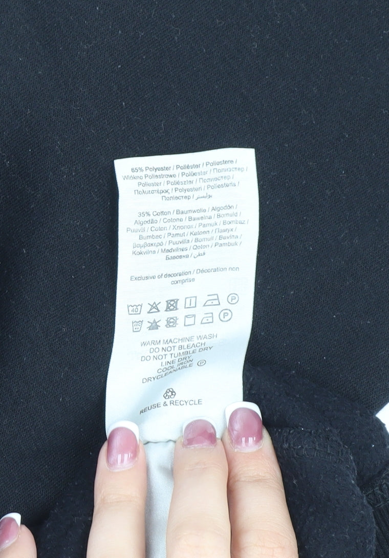 Jack & Jones Men's Black Pullover Hoodie, Size S