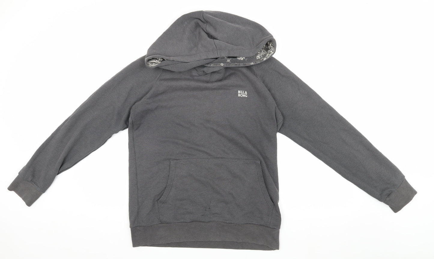 Billabong Women's Grey S Pullover Hoodie with Logo