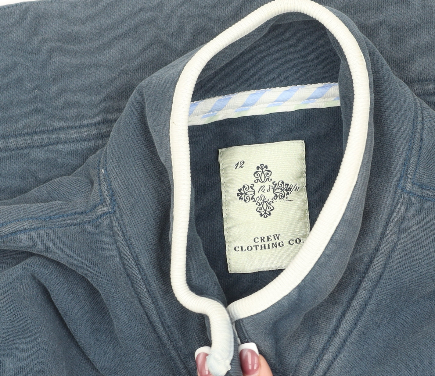Crew Clothing Co. Women's Blue Pullover Sweatshirt 12