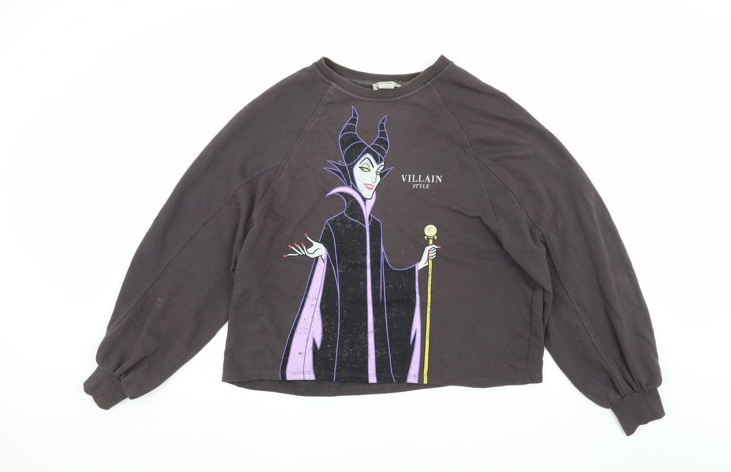 Stradivarius Women's Black Disney Villains Sweatshirt S