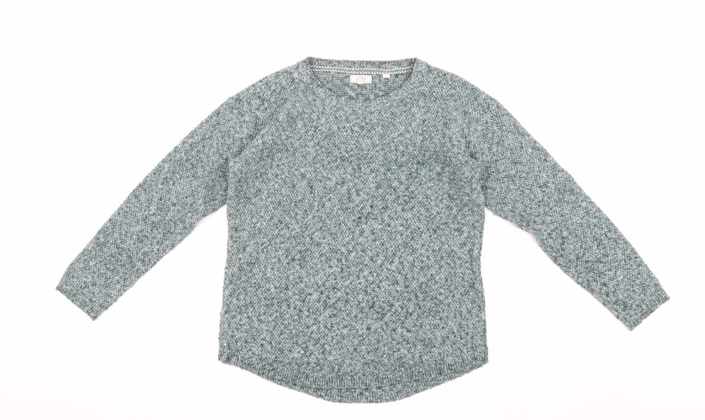 Fat Face Women's Green Crew Neck Pullover Jumper Size 10