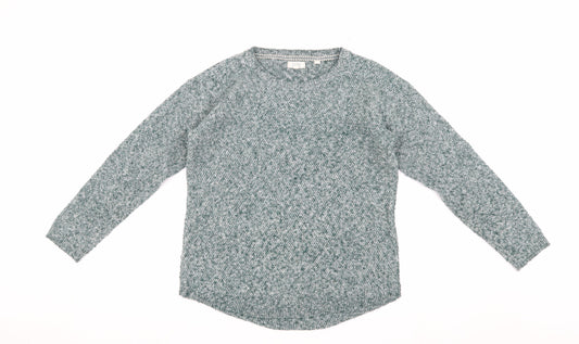Fat Face Women's Green Crew Neck Pullover Jumper Size 10