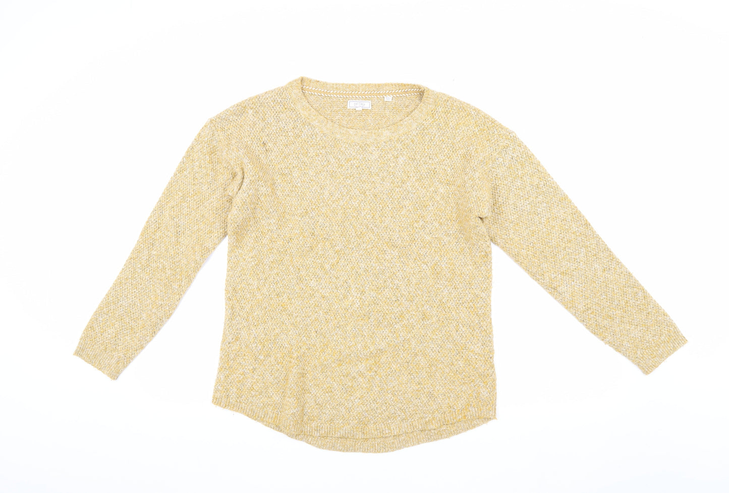 Fat Face Women's Yellow Knit Pullover Jumper L