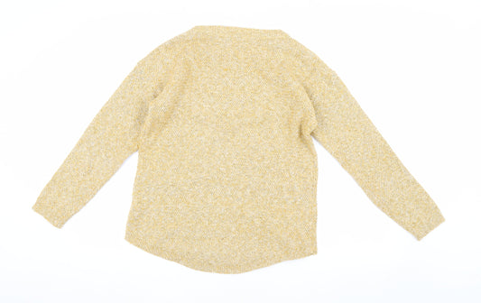 Fat Face Women's Yellow Knit Pullover Jumper L