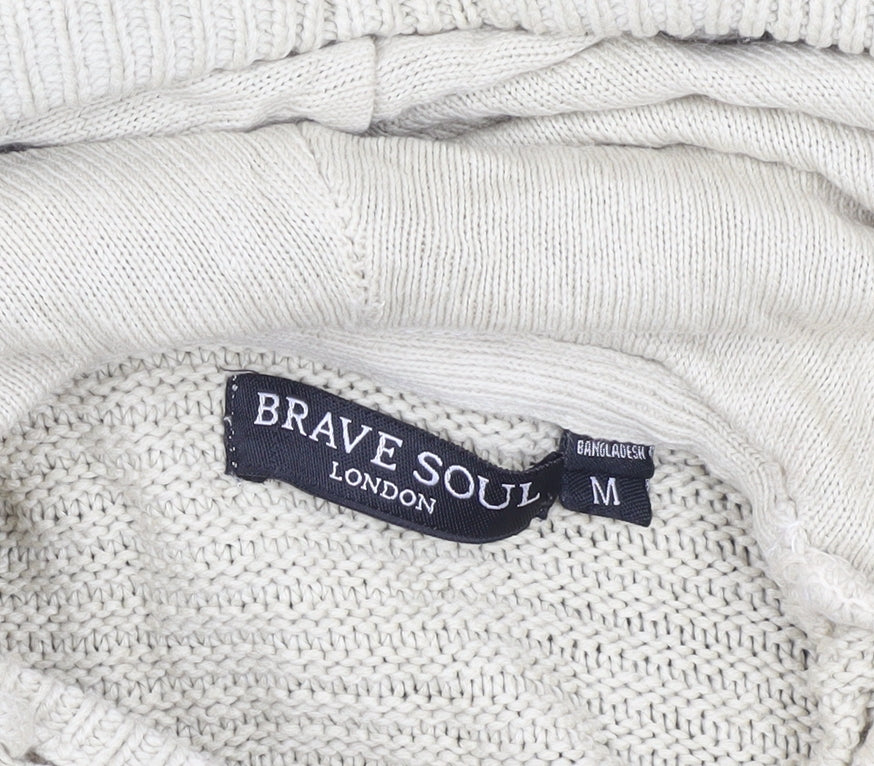 Brave Soul Men's Multicoloured Pullover Hoodie M