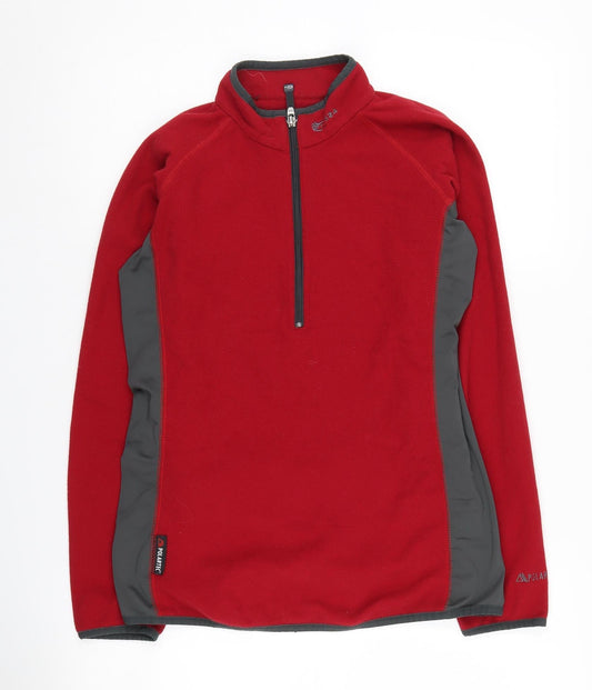 TOG 24 Men's Red Fleece Hoodie, M, 1/2 Zip Style