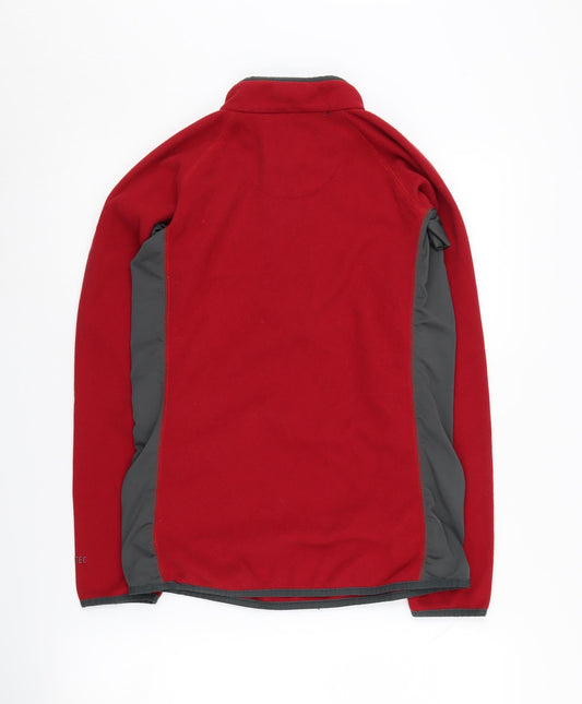TOG 24 Men's Red Fleece Hoodie, M, 1/2 Zip Style