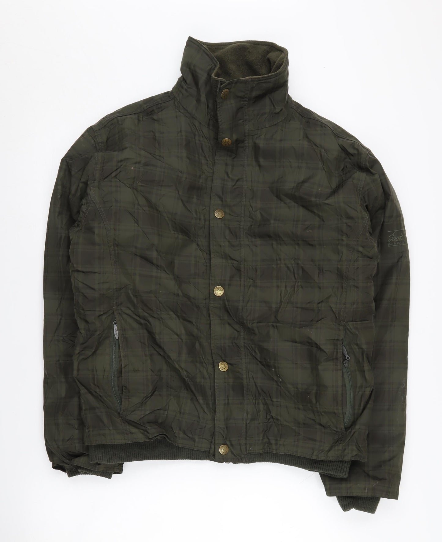 Jack Murphy Men's Green Quilted Jacket, Size S, Casual Wear