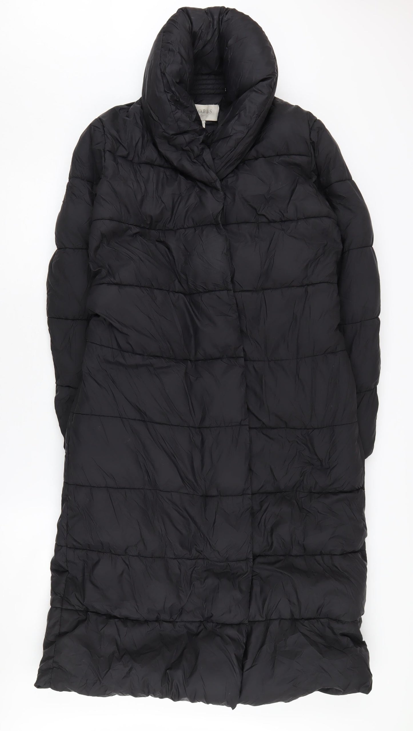 Hobbs Women's Black Belted Puffer Jacket, Size 10
