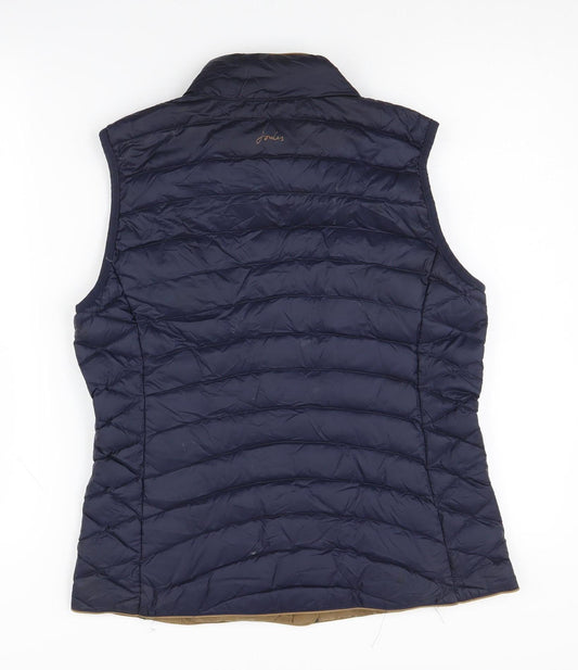 Joules Women's Blue Puffer Waistcoat Size 12