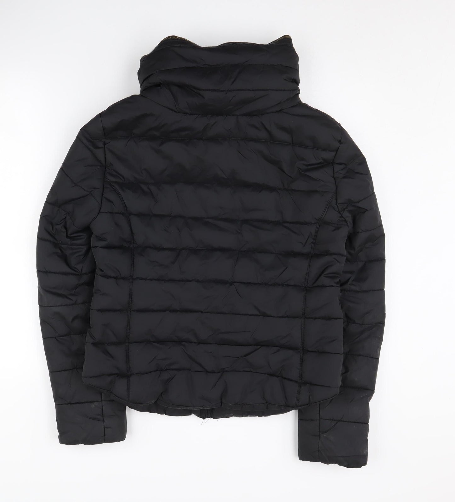 Firetrap Women's Black Puffer Jacket, Size 12, Winter, Full Zip