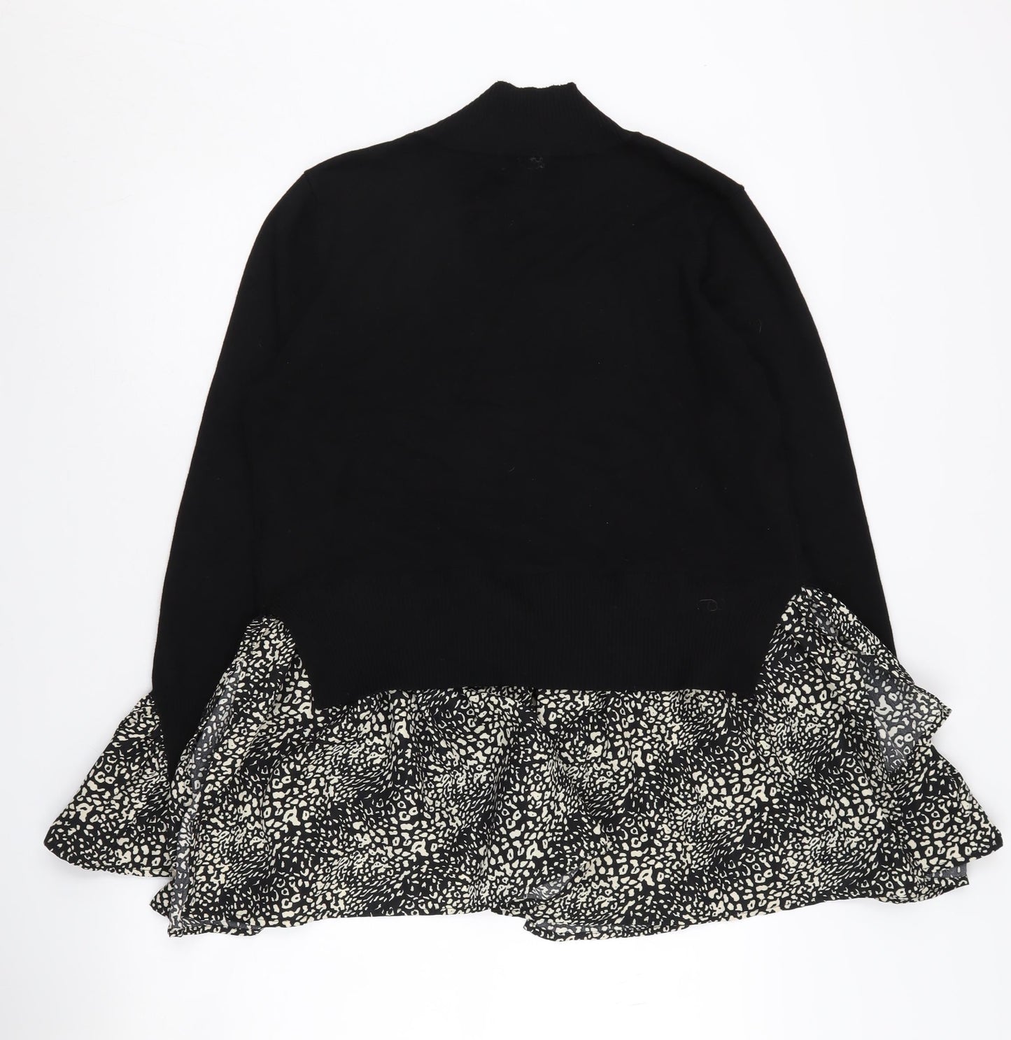 Roman Women's Black High Neck Jumper M
