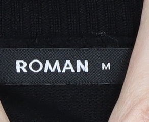 Roman Women's Black High Neck Jumper M