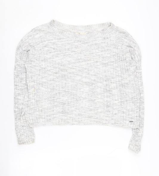 Hollister Women's Grey Pullover Jumper, Size S