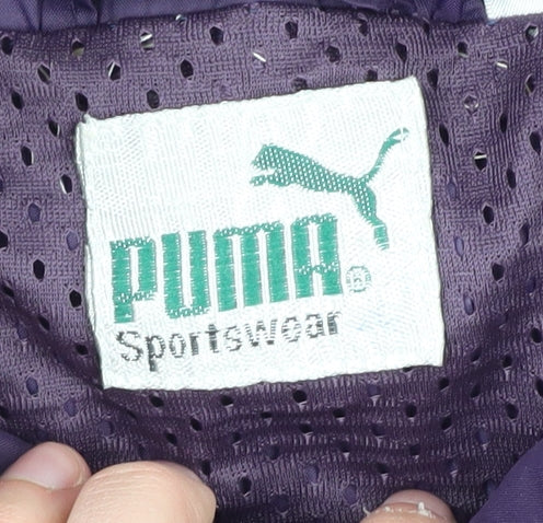 Puma Unisex Purple Windbreaker Jacket M