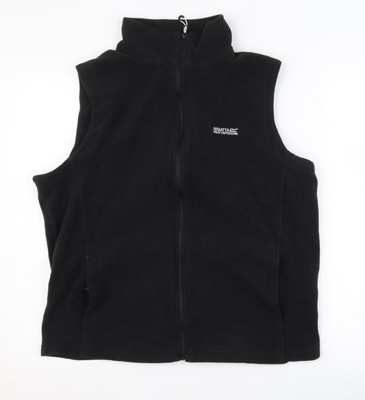 Regatta Men's Black Fleece Waistcoat L Full Zip Outdoor