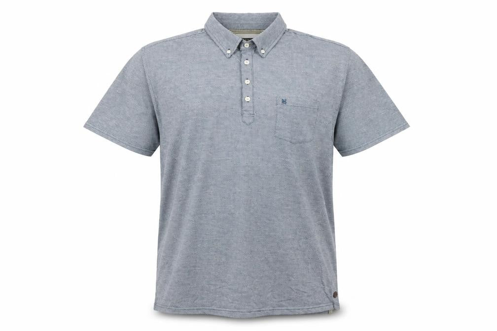 Hammond & Co Men's Blue Polo XL Button-Down Shirt
