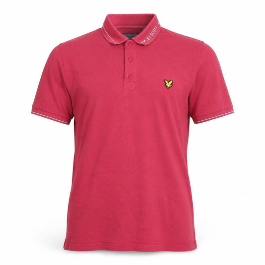 Lyle & Scott Men's Red Polo Shirt M, Short Sleeve