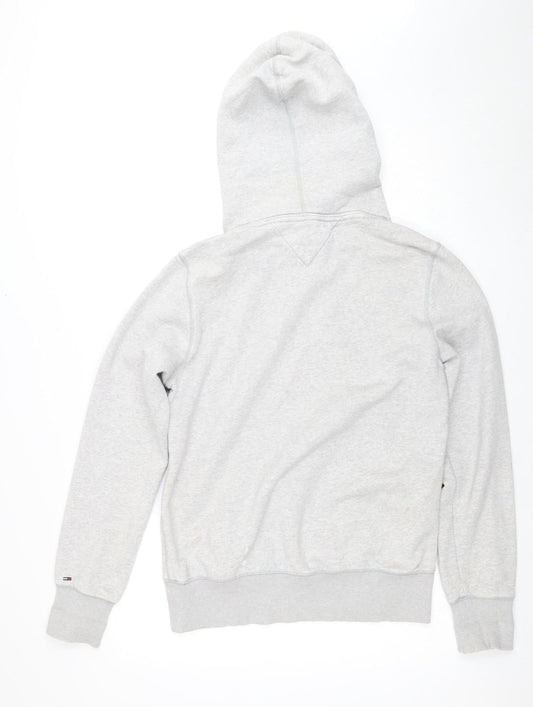 Hilfiger Denim Men’s Grey Pullover Hoodie, Large