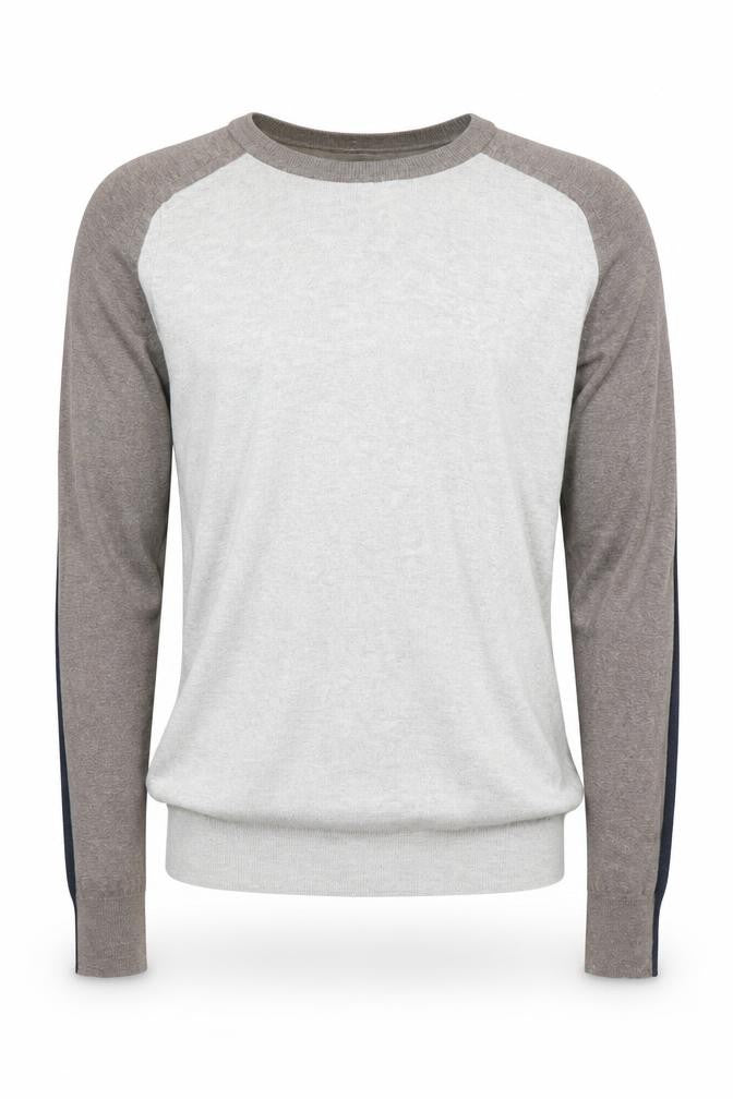 AllSaints Men's S Grey Cotton Pullover Jumper