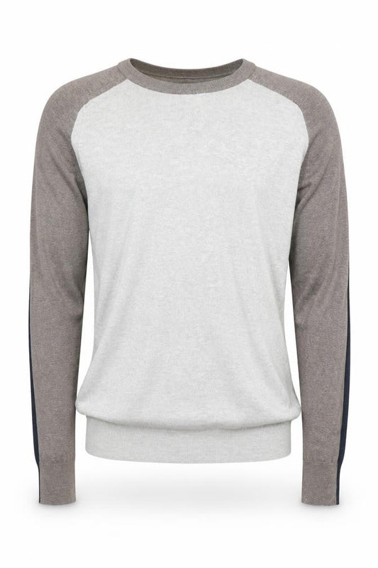 AllSaints Men's S Grey Cotton Pullover Jumper