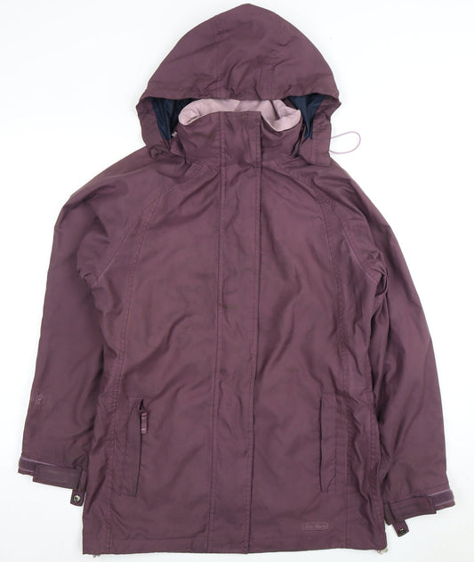 Peter Storm Women's Purple Hooded Rain Coat Size 10