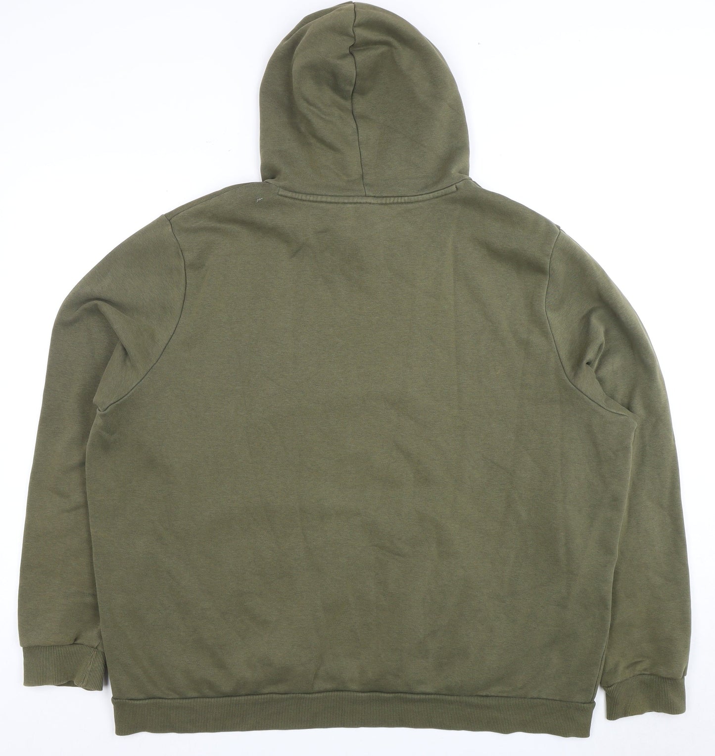 Puma Men's Green 2XL Pullover Hoodie with Logo