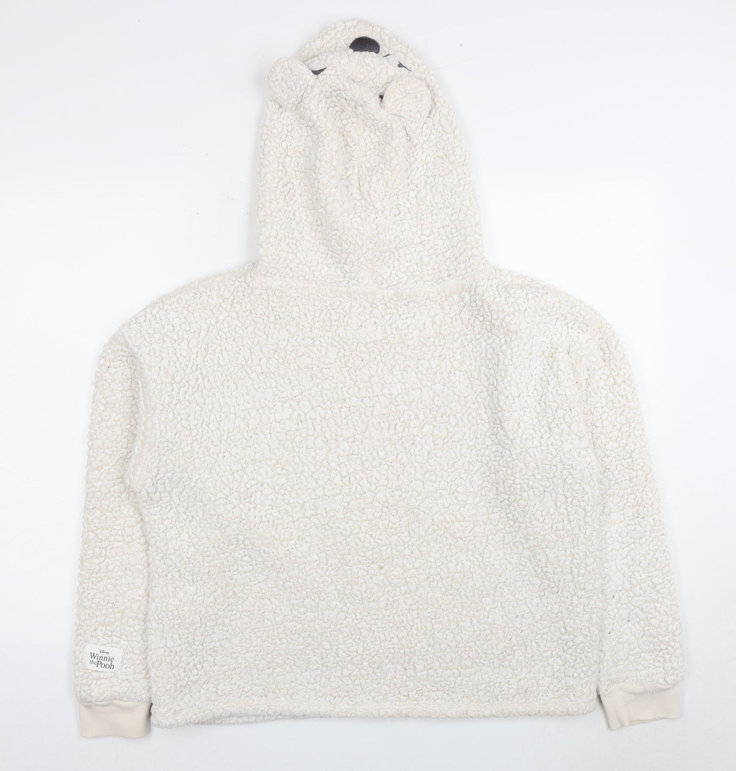 Disney Women’s Ivory Winnie the Pooh Fleece Hoodie Size 12
