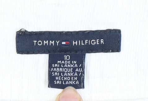 Tommy Hilfiger Women's White Corduroy Skirt Size 10