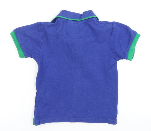 Mountain Warehouse Boys Blue Polo T-Shirt, Size 4Y, Short Sleeve