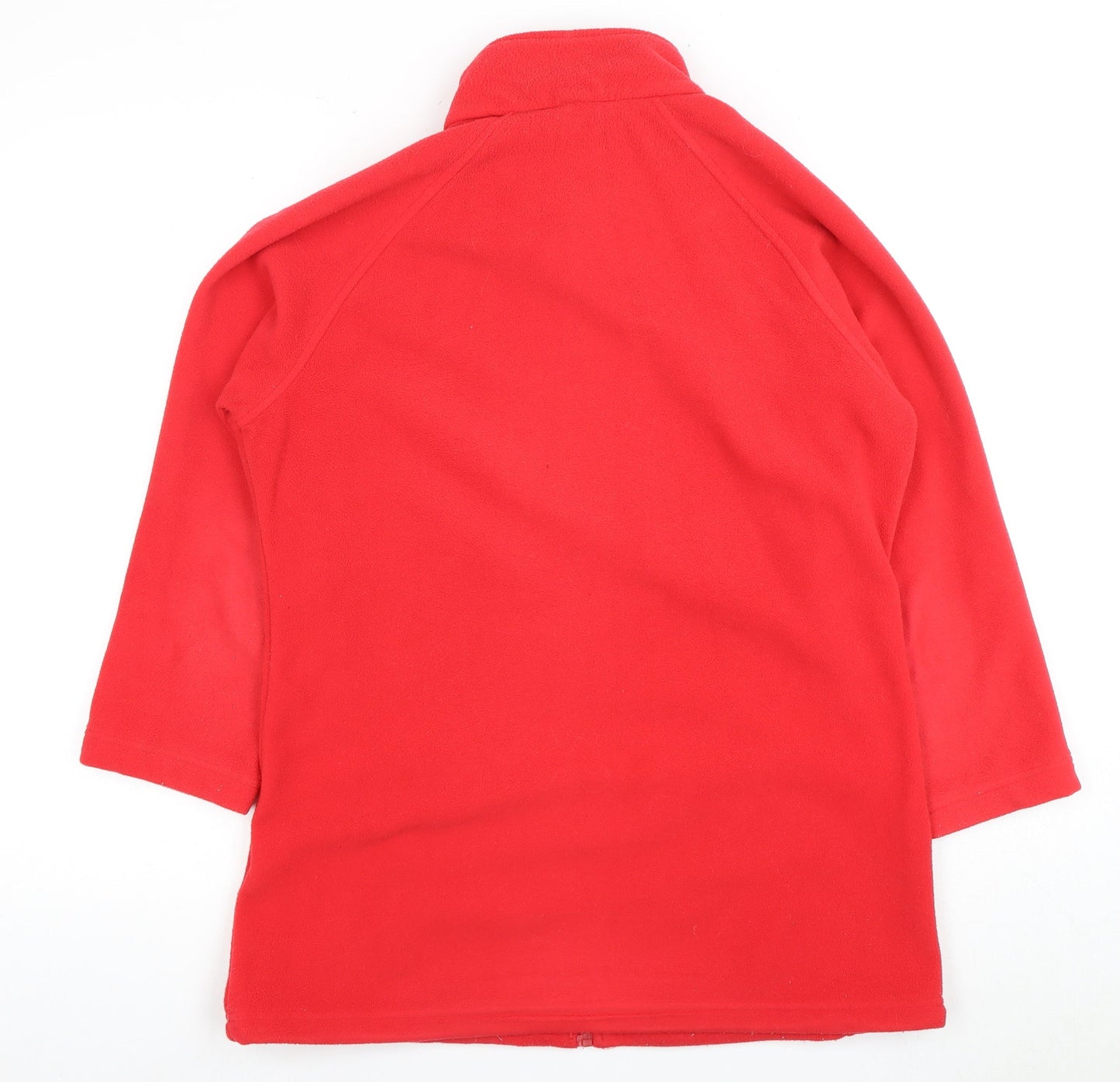 Regatta Women's Red Fleece Mid-Length Zip Jacket Size 12
