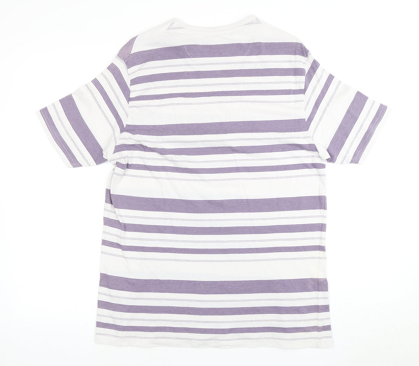 James Pringle Men's Medium Purple Striped T-Shirt